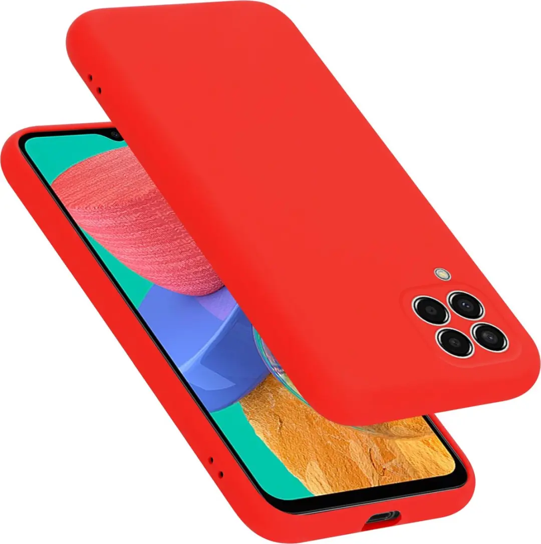 Cadorabo Hoesje geschikt voor Samsung Galaxy M33 5G in LIQUID ROOD