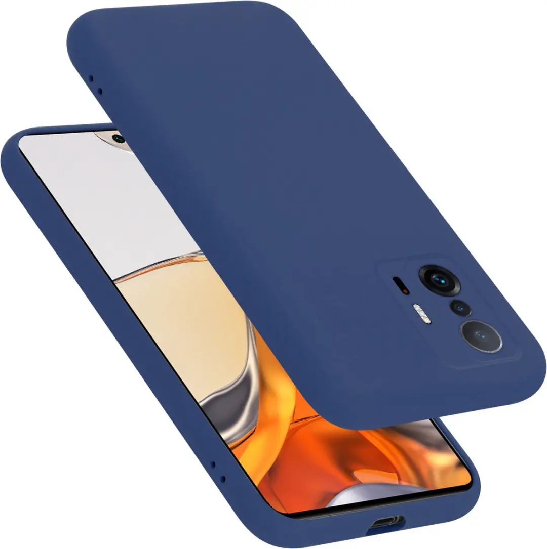 Cadorabo Hoesje geschikt voor Xiaomi 11T / 11T PRO in LIQUID BLAUW