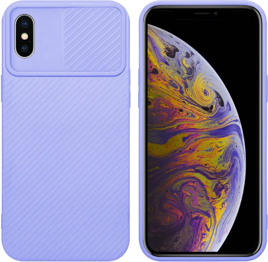 Cadorabo Hoesje geschikt voor Apple iPhone XS MAX in Bonbon Paars