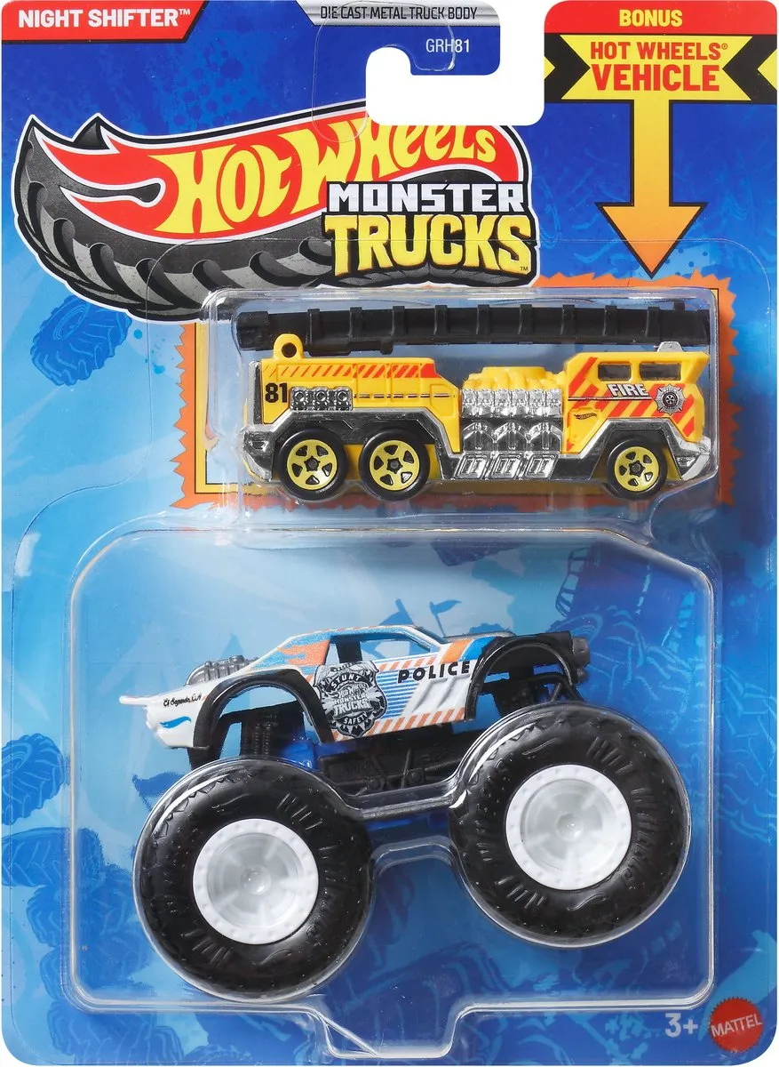 Hot Wheels Monster Trucks Night Shifter 2-delig