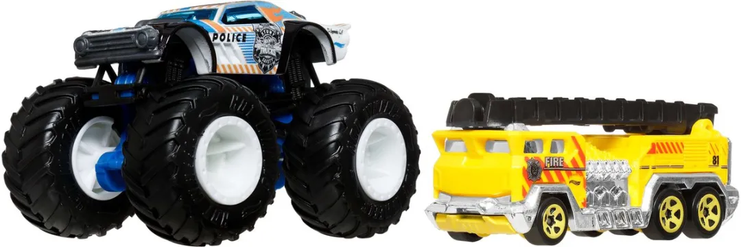 Hot Wheels Monster Trucks Night Shifter 2-delig - Meerkleurig - afbeelding 2 van 6