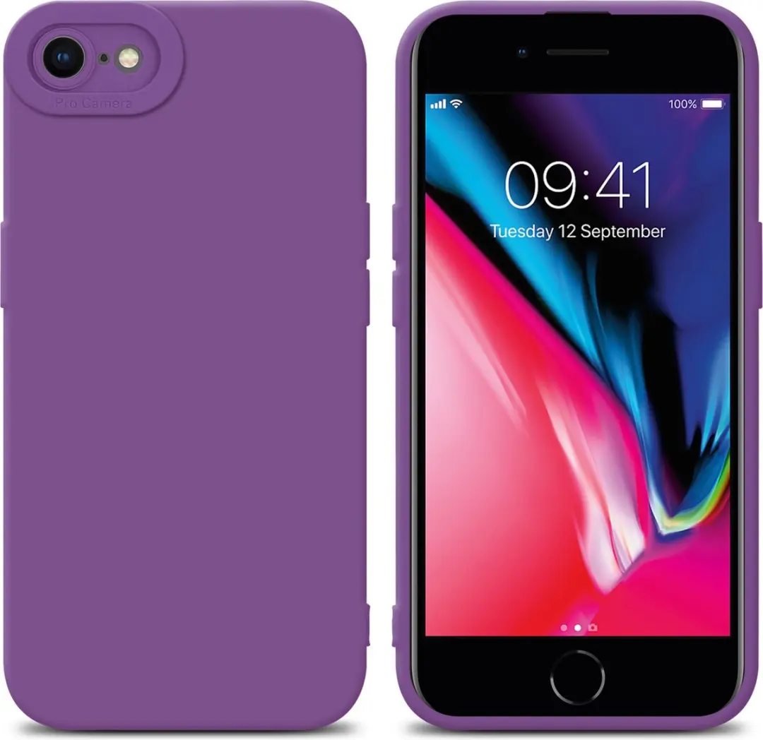 Cadorabo Hoesje geschikt voor Apple iPhone 7 / 7S / 8 / SE 2020 in FLUID MAT PAA