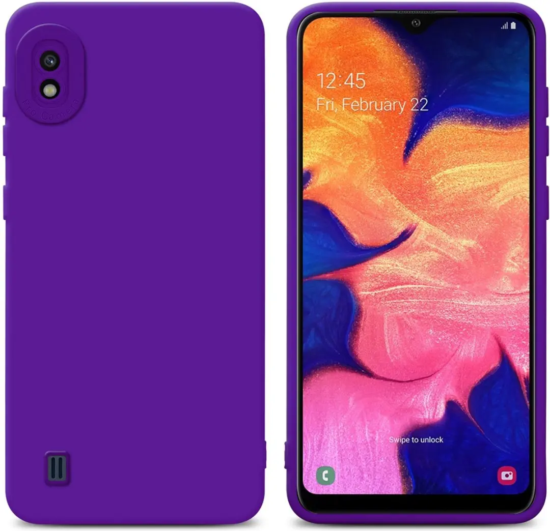 Cadorabo Hoesje geschikt voor Samsung Galaxy A10 in FLUID DONKER PAARS