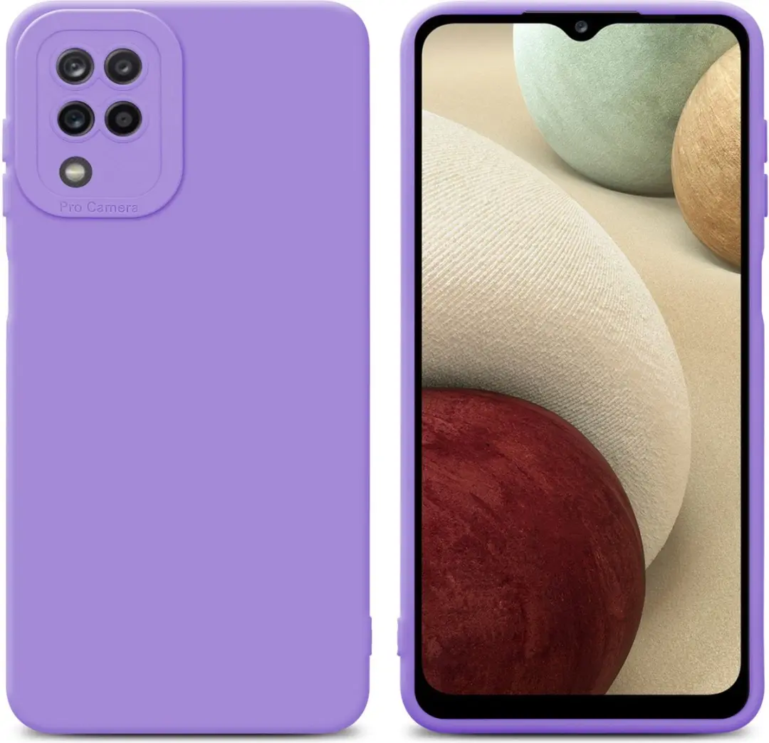 Cadorabo Hoesje geschikt voor Samsung Galaxy A12 / M12 in FLUID LICHT PAARS