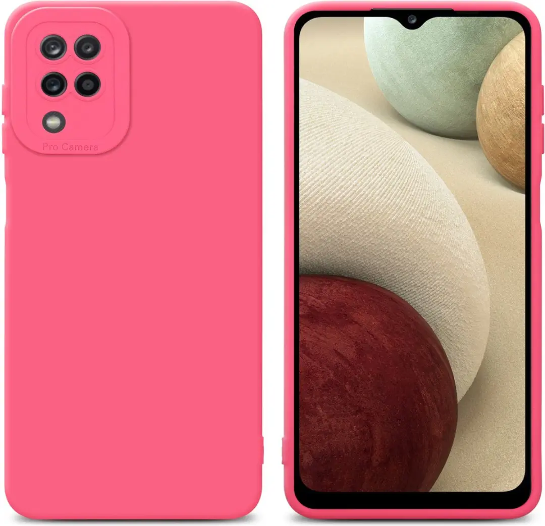 Cadorabo Hoesje geschikt voor Samsung Galaxy A12 / M12 in FLUID ROOD