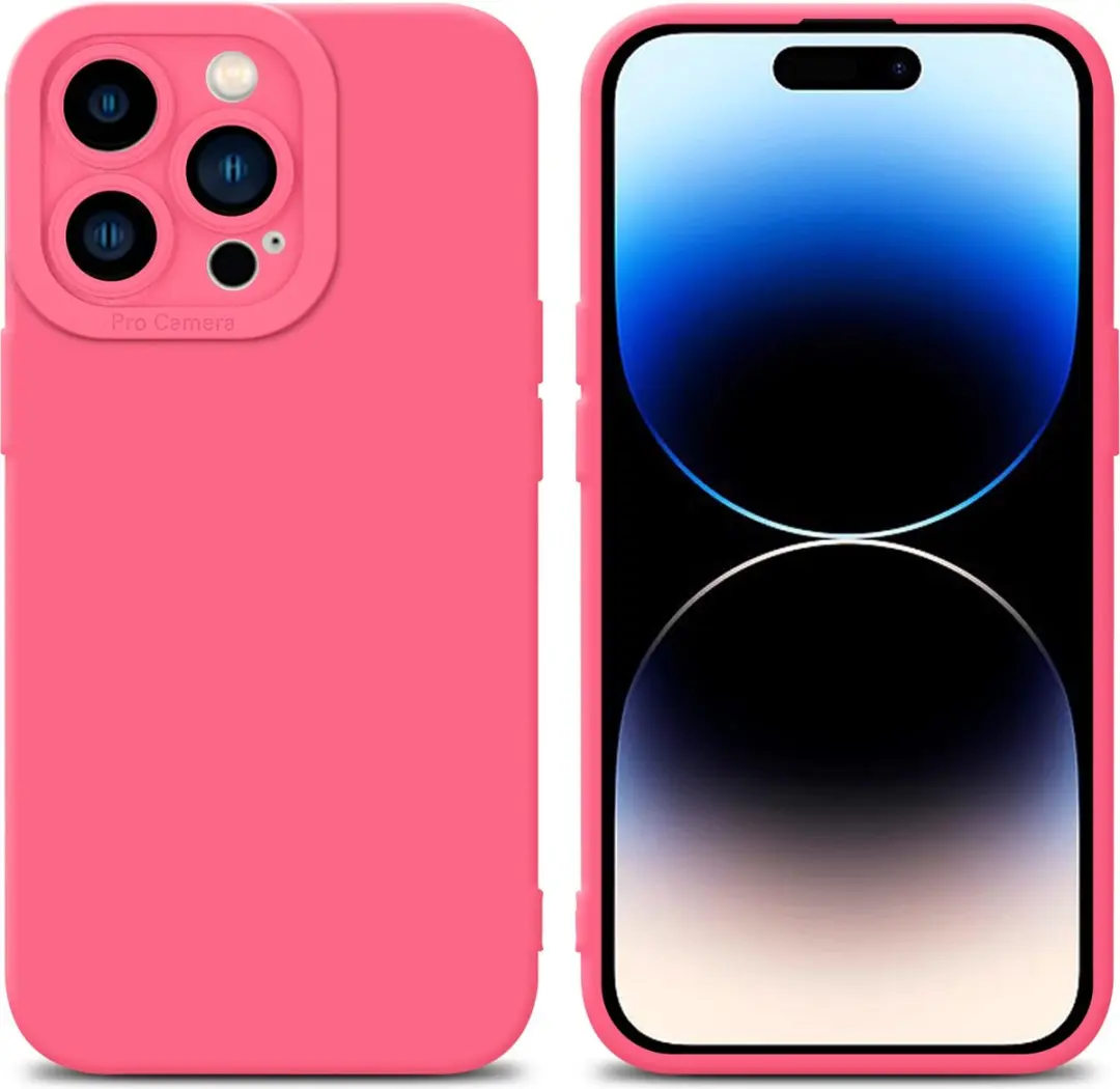 Cadorabo Hoesje geschikt voor Apple iPhone 14 PRO in FLUID ROOD