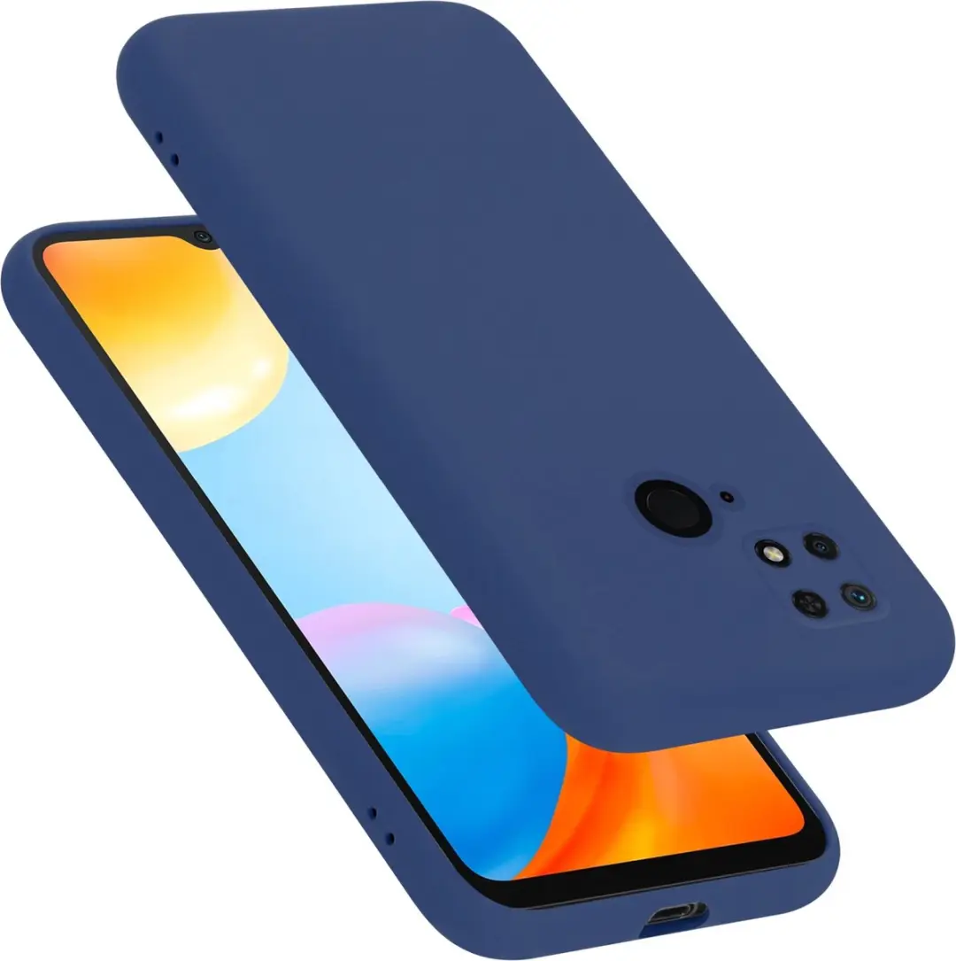 Cadorabo Hoesje geschikt voor Xiaomi RedMi 10C / POCO C40 in LIQUID BLAUW