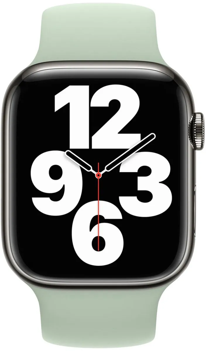 Apple Siliconen Solobandje Mineral Green - One Size 38-42mm