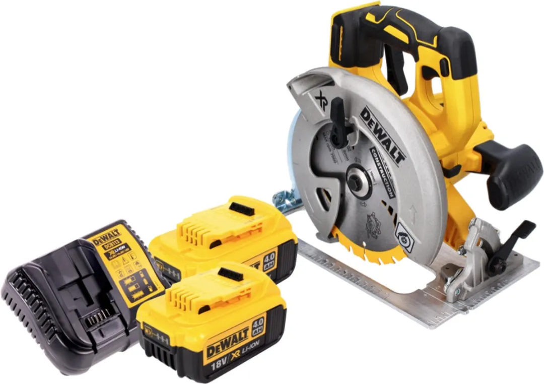 DeWalt DCS 570 Accu-cirkelzaag 18V 184mm - 2x 4.0Ah + Lader - afbeelding 2 van 5