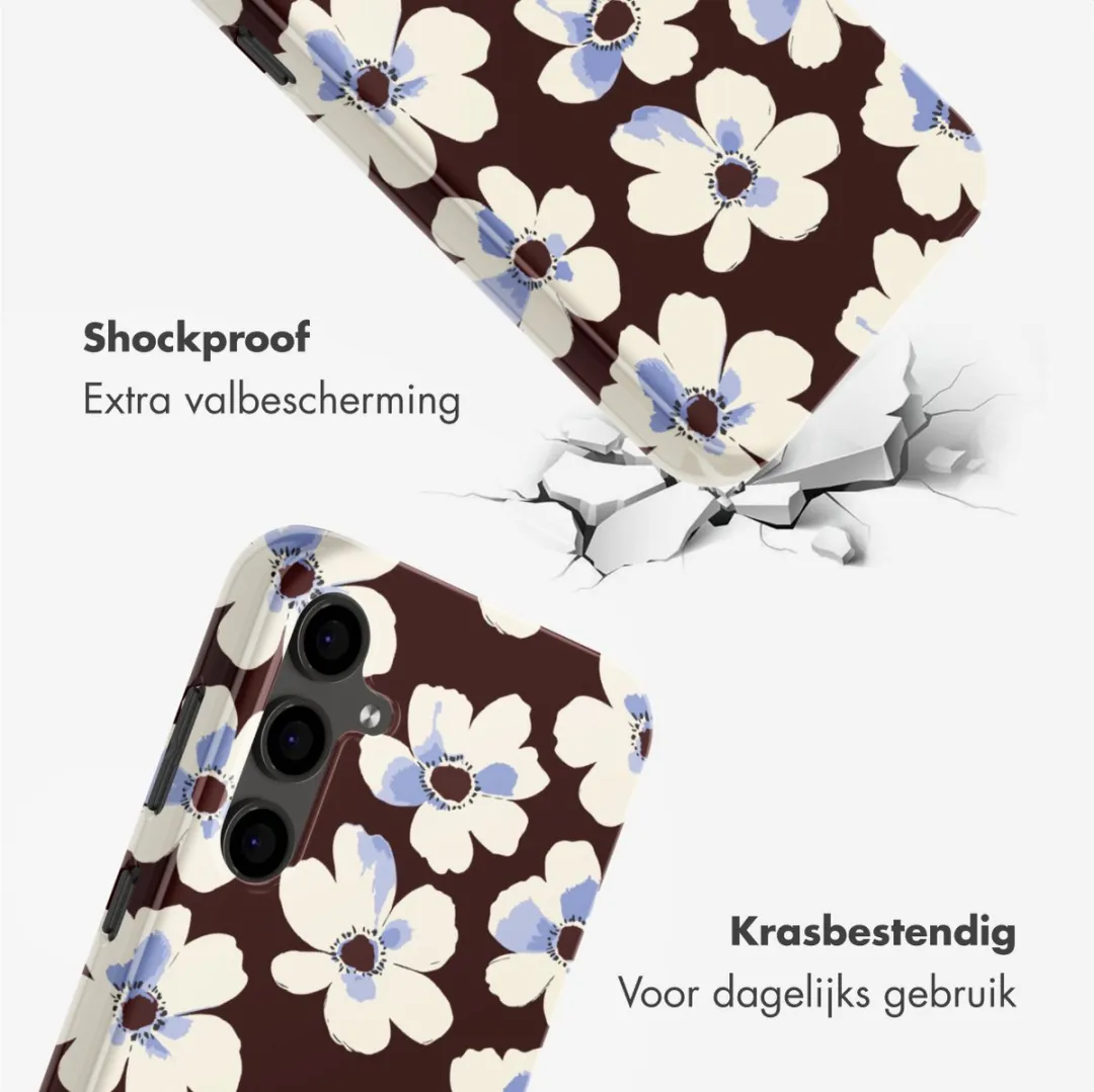 Selencia Hoesje Samsung Galaxy S24 FE Choco Flower Pop
