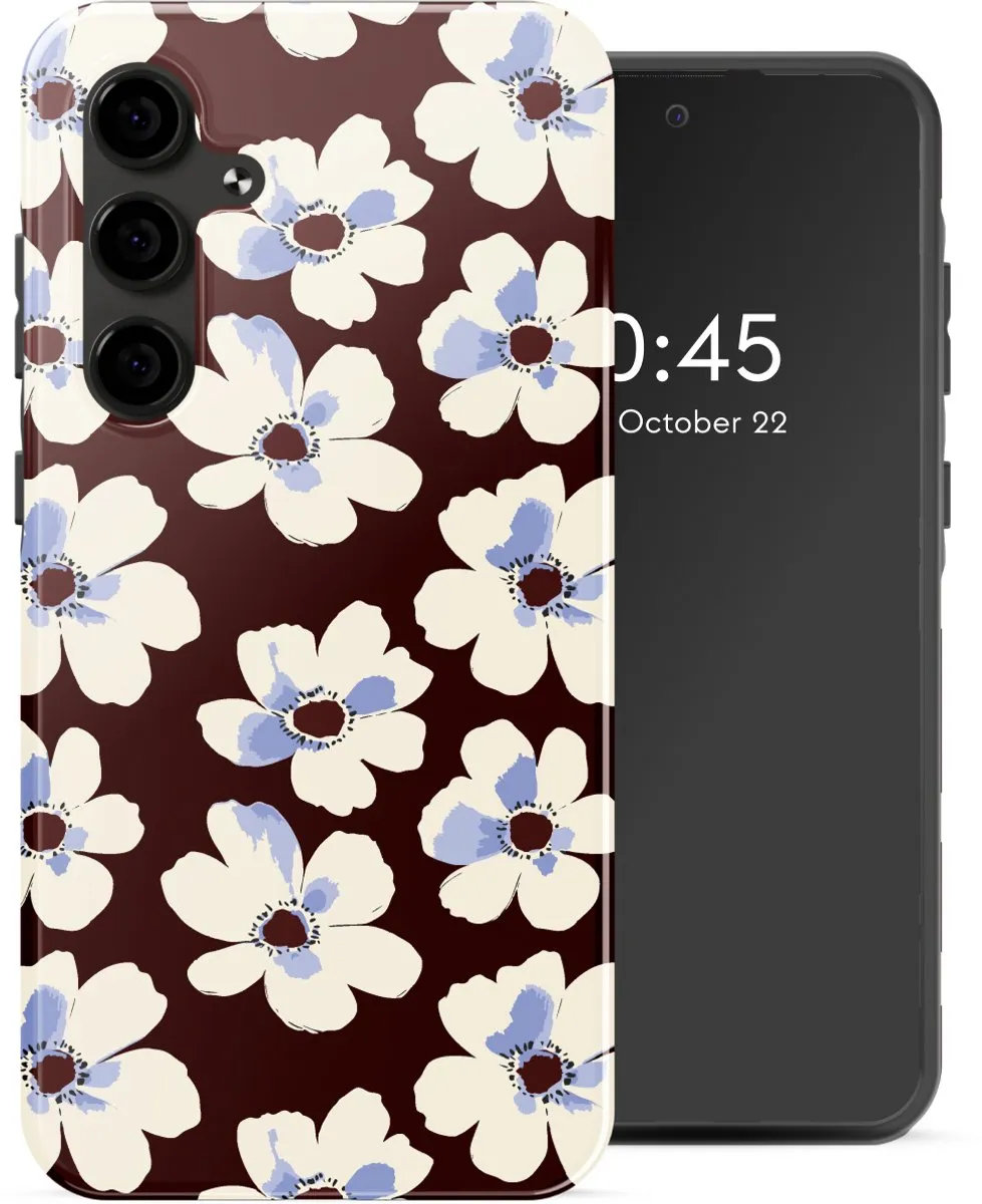 Selencia Hoesje Samsung Galaxy S24 FE Choco Flower Pop