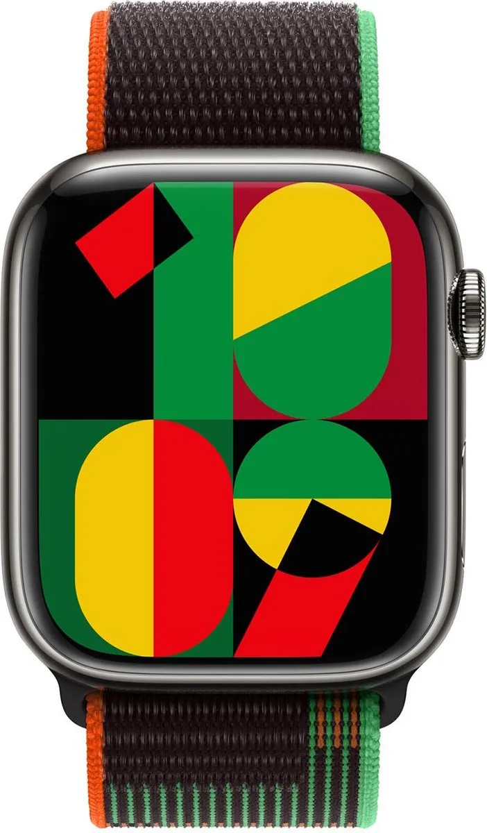 Apple Sport Loop Horlogeband - S/M - Multi - MQTH3