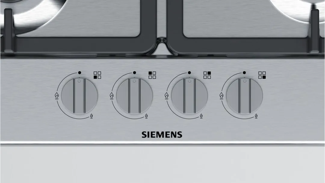 Siemens iQ300 EG6B5PB90N Inbouw Gaskookplaat 4 Zones - 7,6 kW - Roestvrijstaal