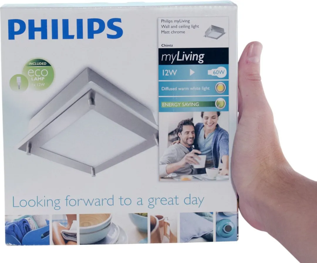 Philips myLiving Chintz Wandlamp 735lm - Mat Chroom - afbeelding 5 van 6