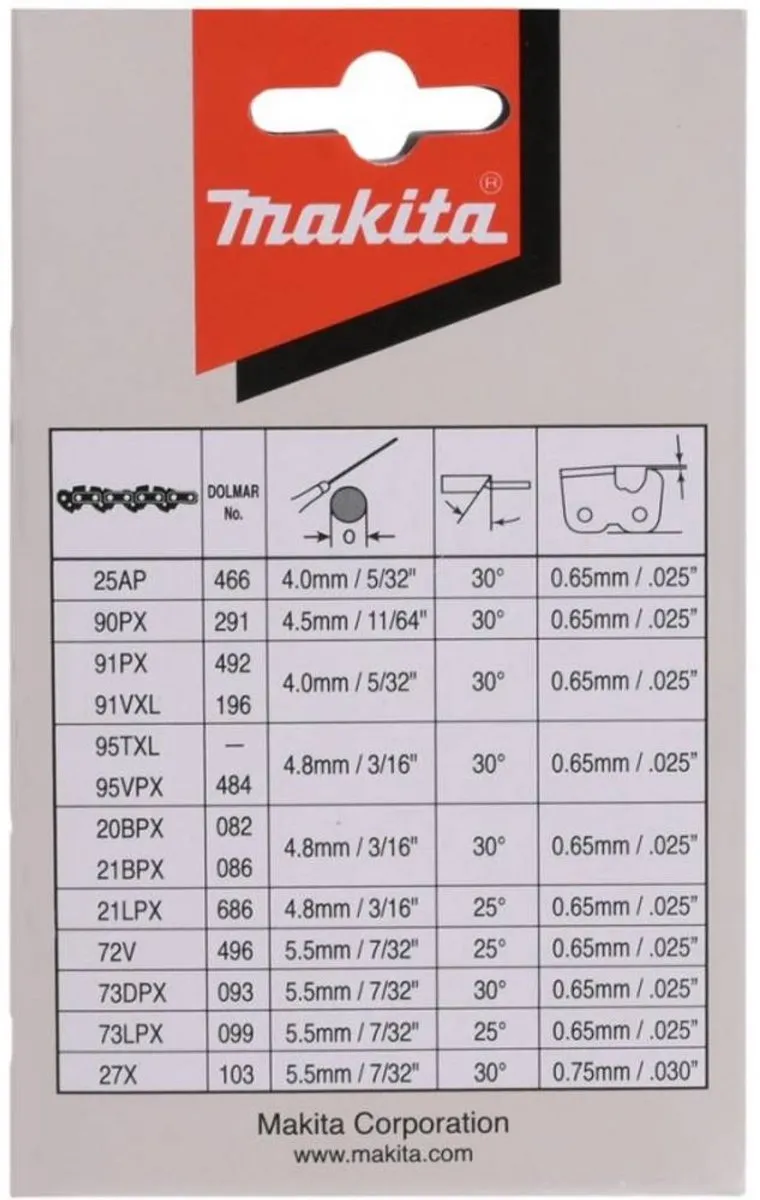 Makita 191H02-6 Zaagketting 350mm