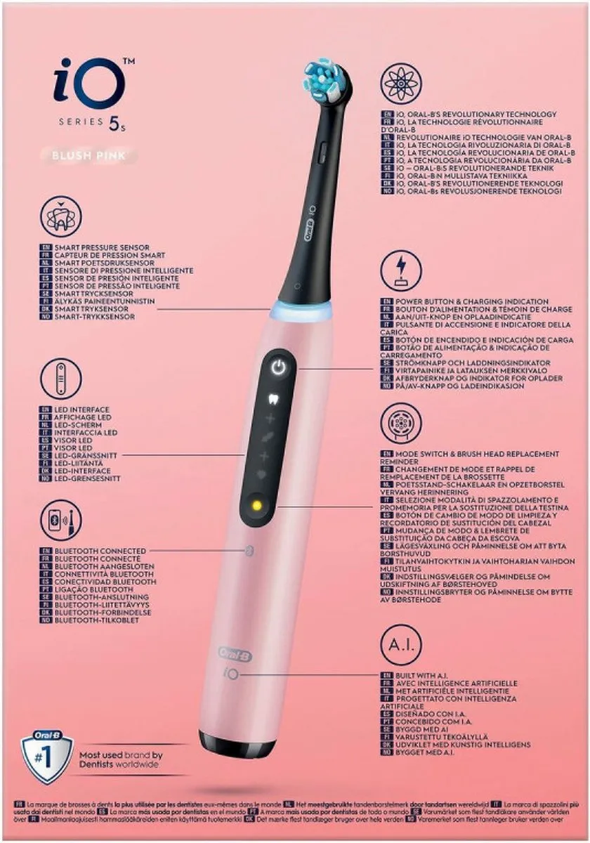 Oral-B IO 5S Elektrische Tandenborstel - Roze