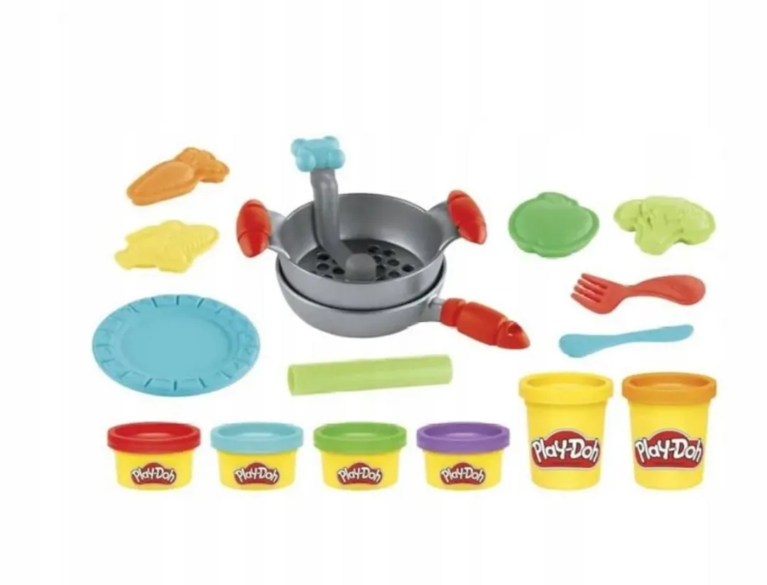 Hasbro Play-Doh Silly Noodles Playset E9369 - Meerkleurig - afbeelding 6 van 6