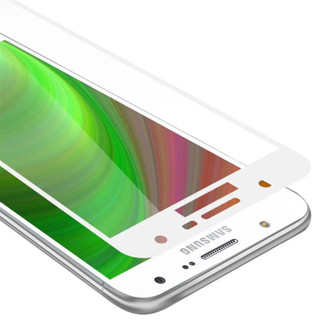 Cadorabo Screenprotector geschikt voor Samsung Galaxy J7 2015 Volledig scherm pa