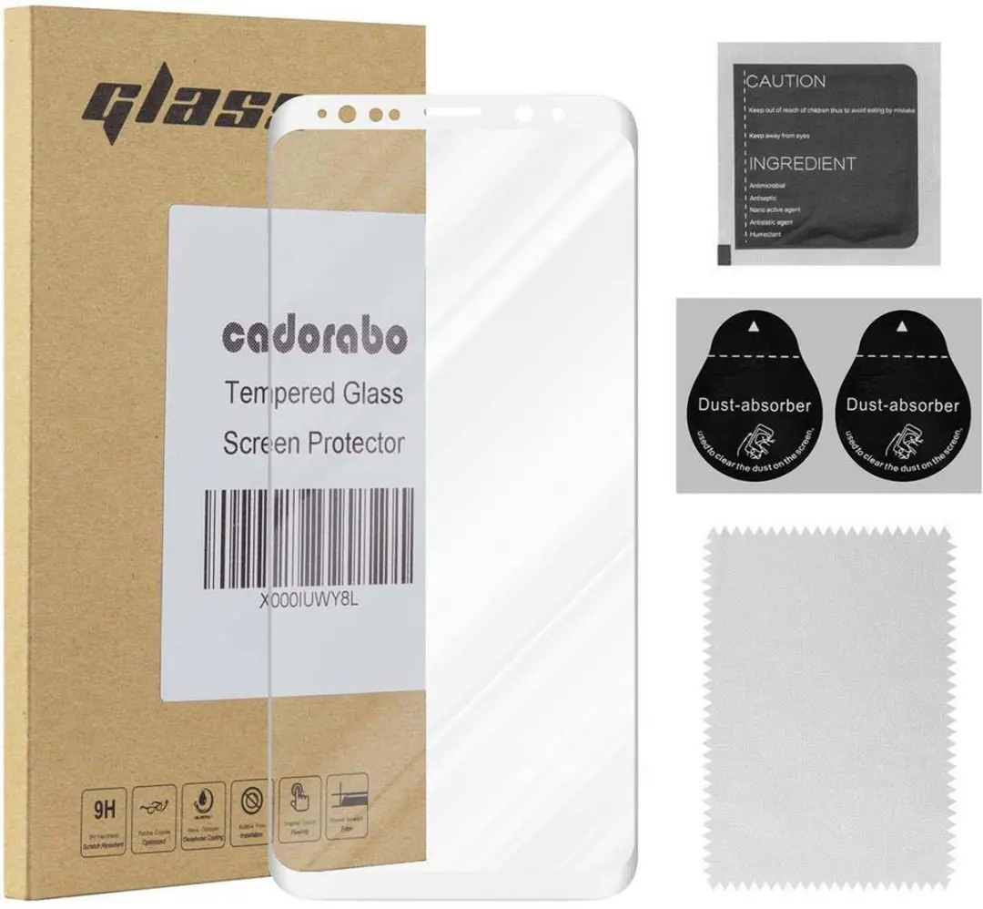 Cadorabo Screenprotector geschikt voor Samsung Galaxy S9 Volledig scherm pantser
