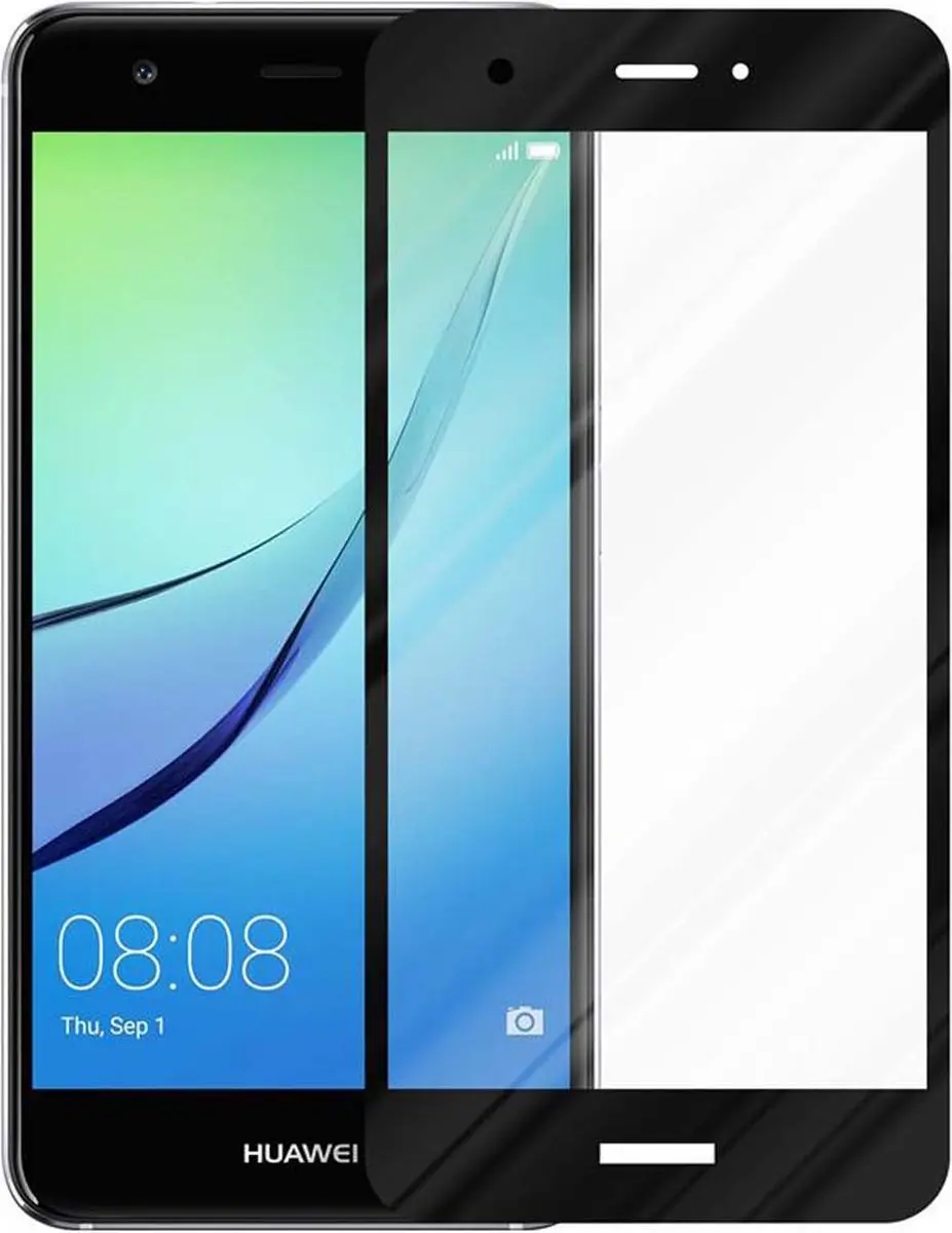 Cadorabo Volledig scherm pantserfolie geschikt voor Huawei NOVA 2 in TRANSPARANT