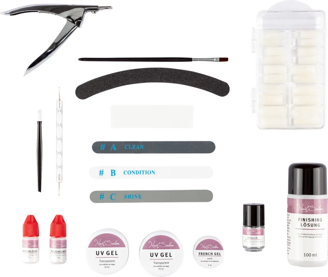 Silvercrest Nagelstudioset - Vermogen: 45 W - Afmetingen: 27,5 x 21 x 12,5 cm - Kenmerk: automatische uitschakeling - Voor natuurlijke nagelversterking, nieuwe modellering en voor het opvullen - Compleet starterspakket met 217 stuks - Nagelstudio Set