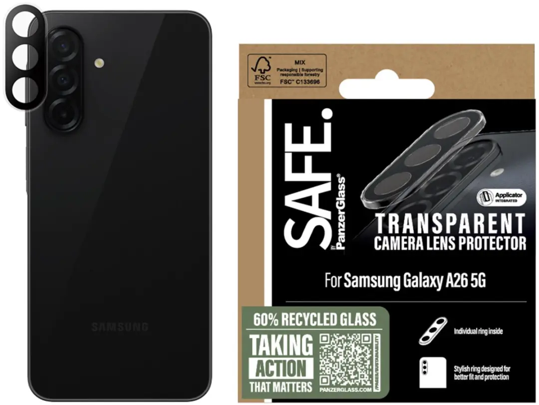 PanzerGlass SAFE Cameraprotector Galaxy A26 - SARRITRG38541 - afbeelding 4 van 5
