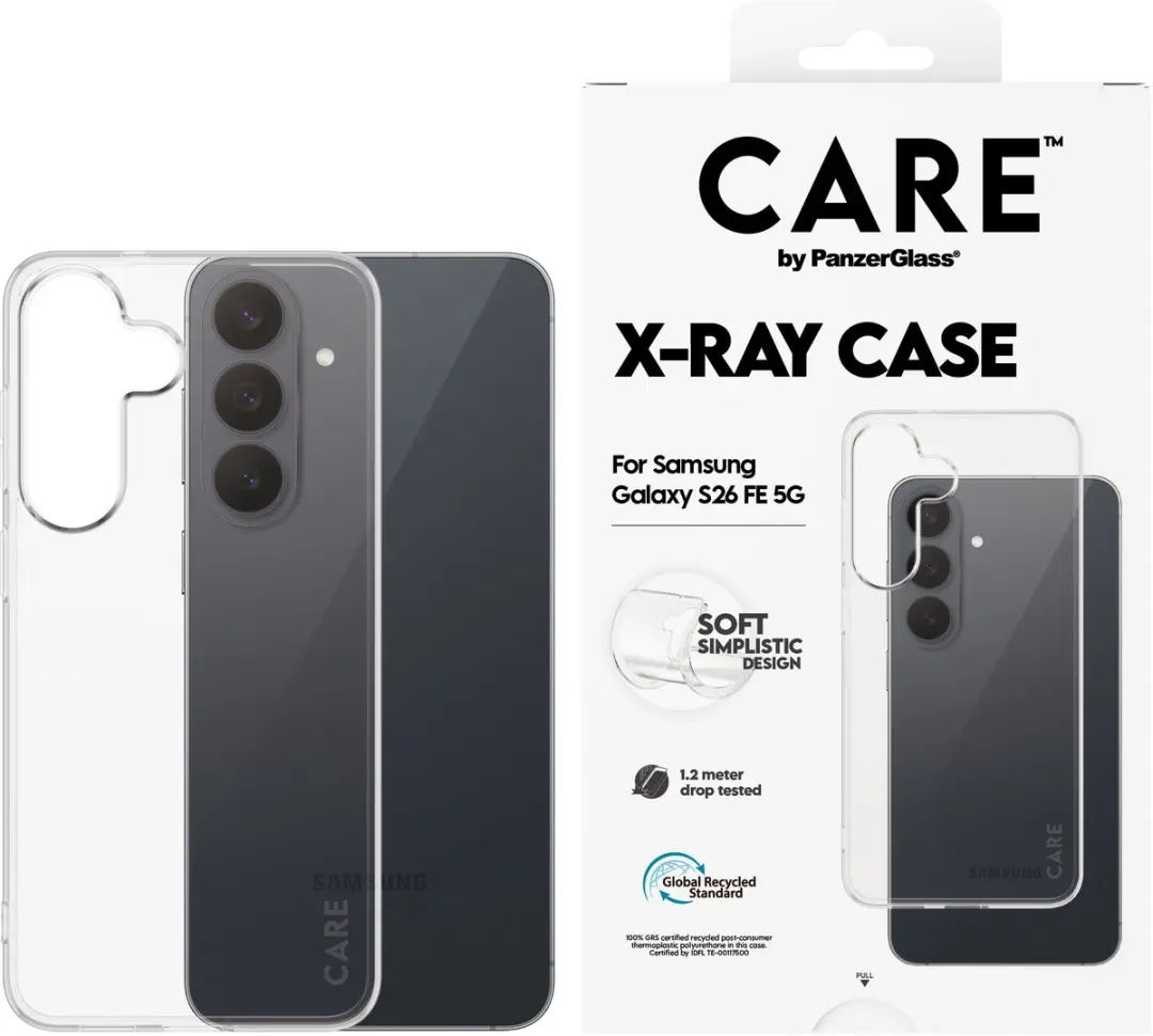 PanzerGlass CARE X-Ray Case Samsung Galaxy S26 FE Hoesje - Transparant - afbeelding 6 van 6
