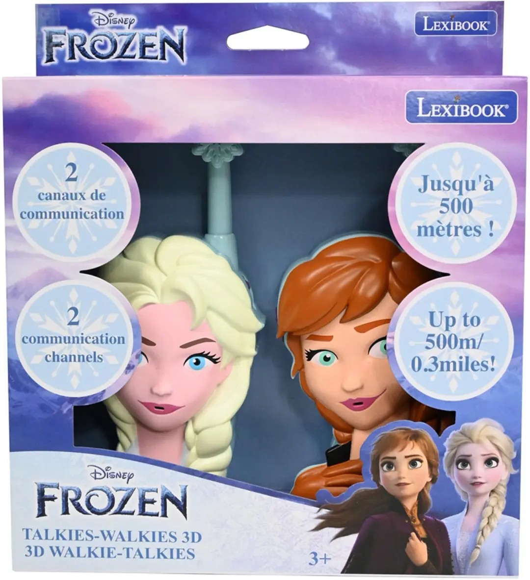 Lexibook Frozen 3D Walkietalkies - 500m - afbeelding 6 van 6
