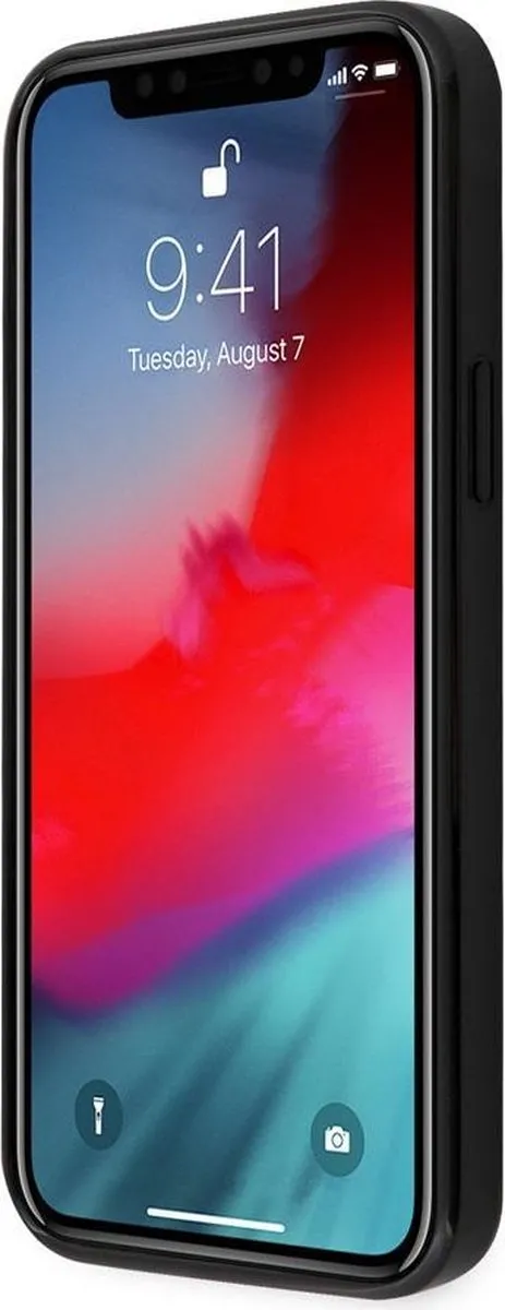 Ferrari iPhone 12 Pro Max Backcase - FESCP12M - Effen Zwart - afbeelding 6 van 6