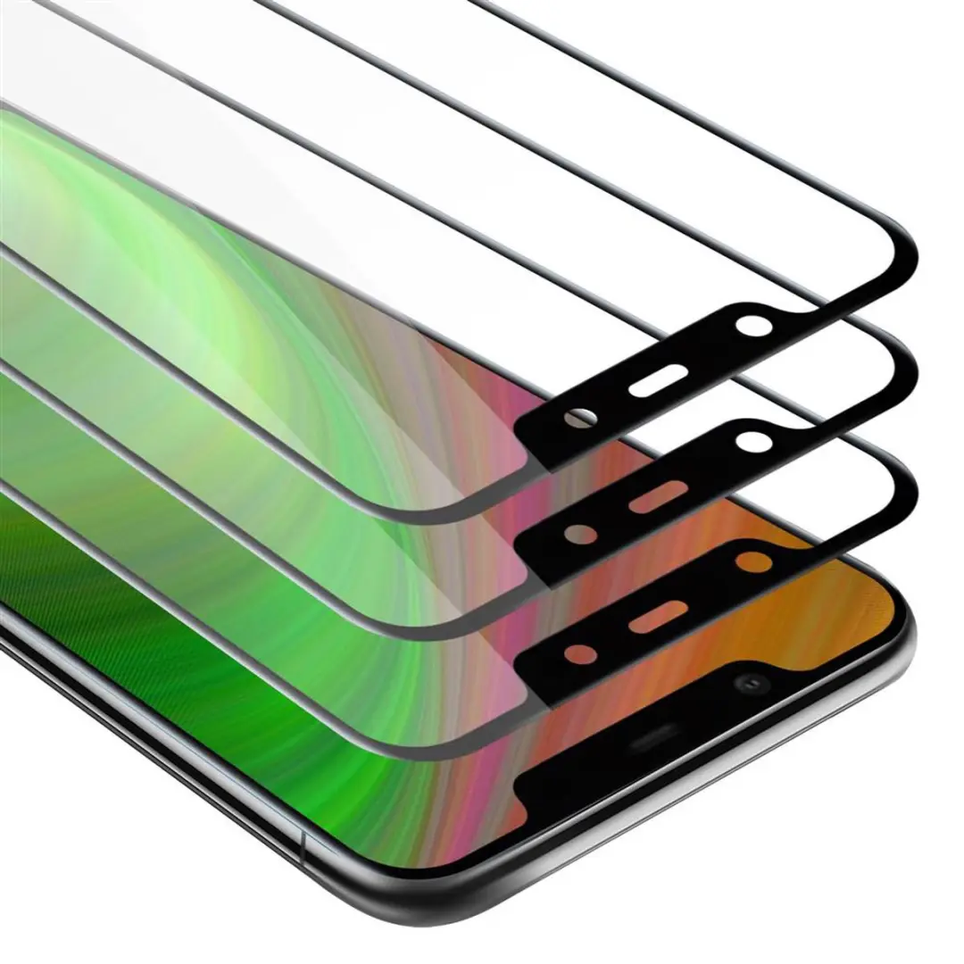 Cadorabo 3x Screenprotector geschikt voor Nokia 7.1 Volledig scherm pantserfolie
