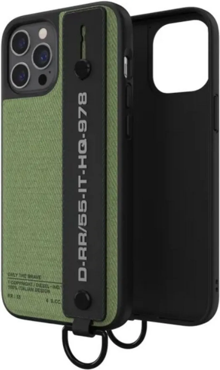 Diesel Utility Twill Back Case iPhone 12 Pro Max D-RR/55-IT-HQ-978 - Groen