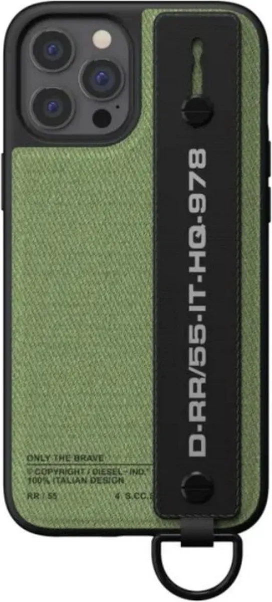 Diesel Utility Twill Back Case iPhone 12 Pro Max D-RR/55-IT-HQ-978 - Groen