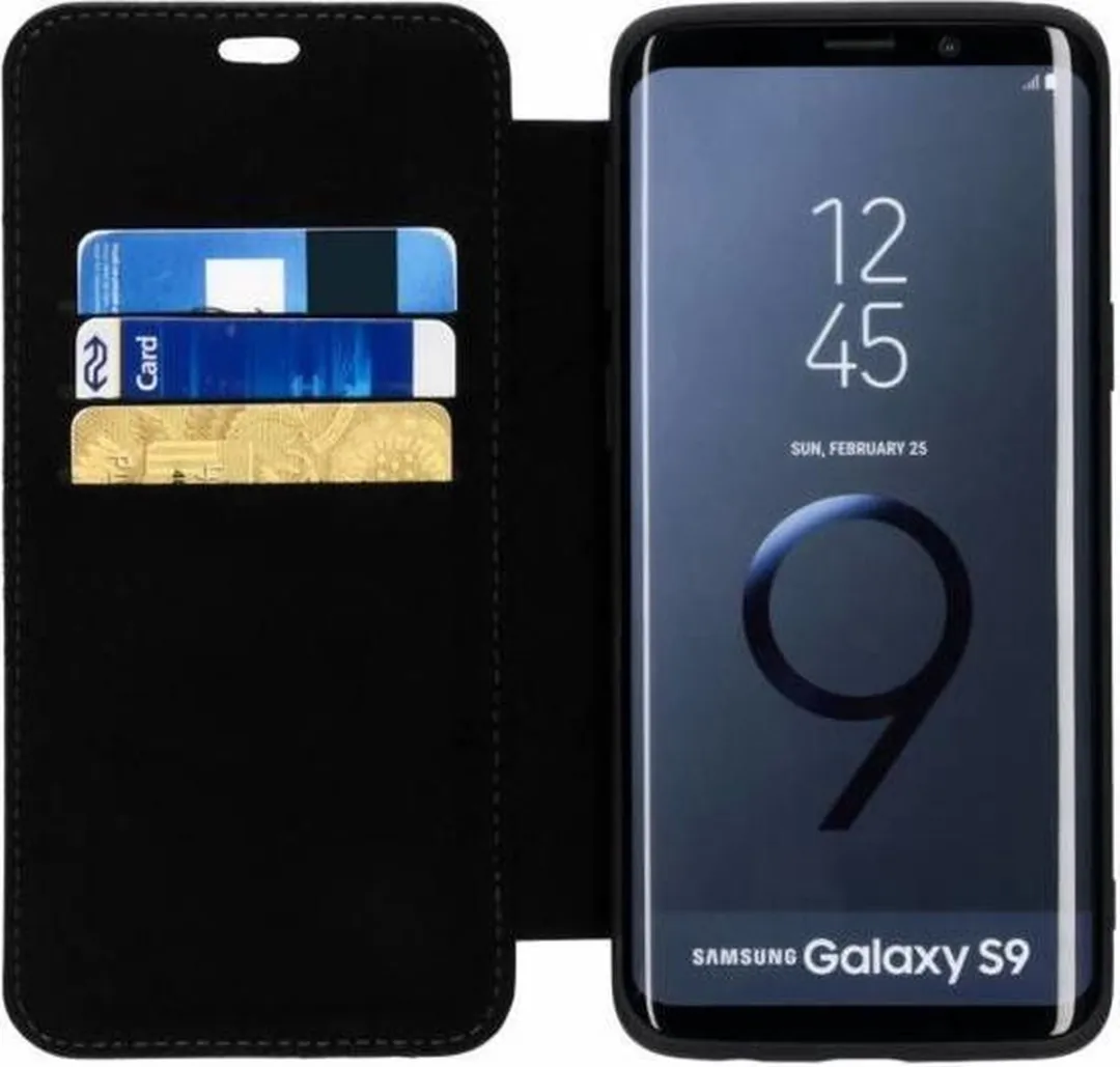Mercedes-Benz Galaxy S9 Hoesje - Zwart - Leer - G96042704001