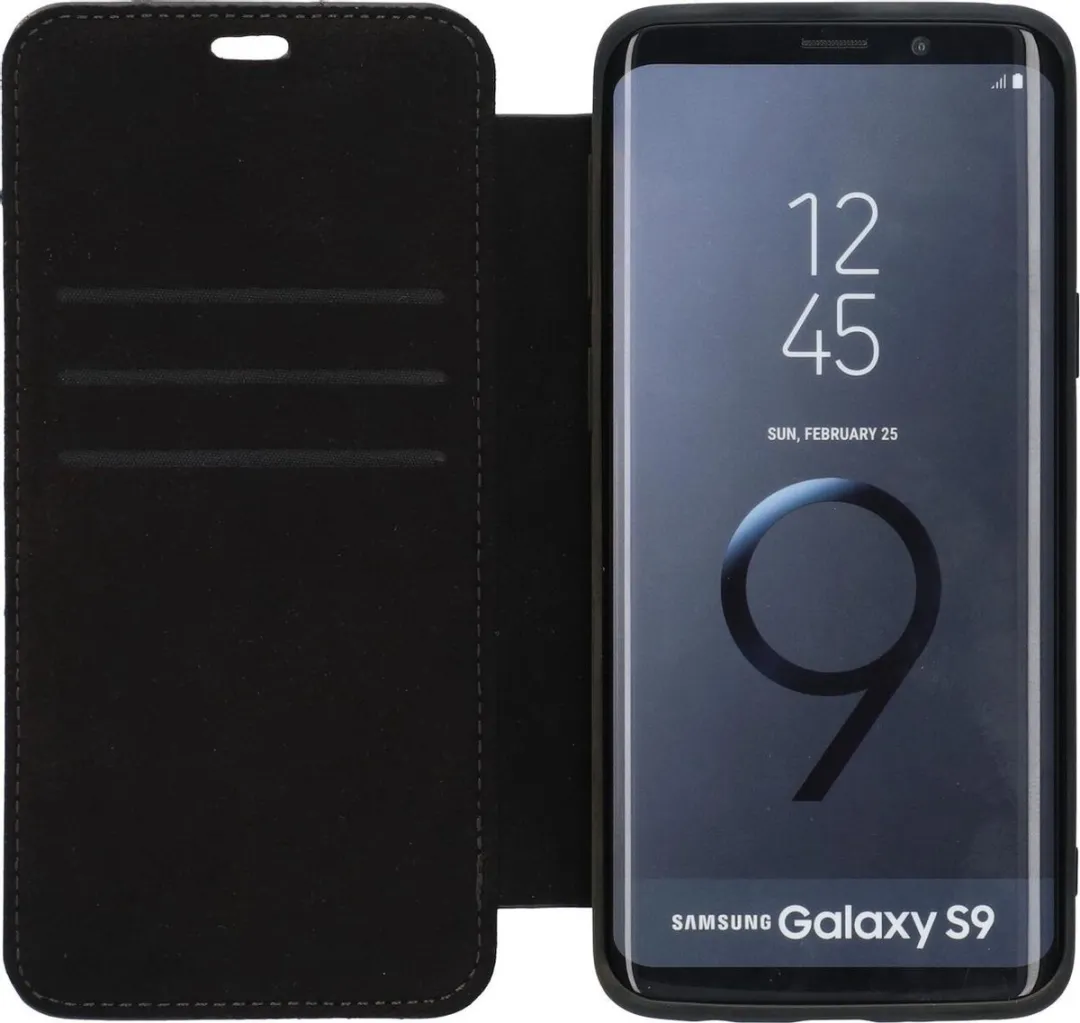 Mercedes-Benz Galaxy S9 Hoesje - Zwart - Leer - G96042704001