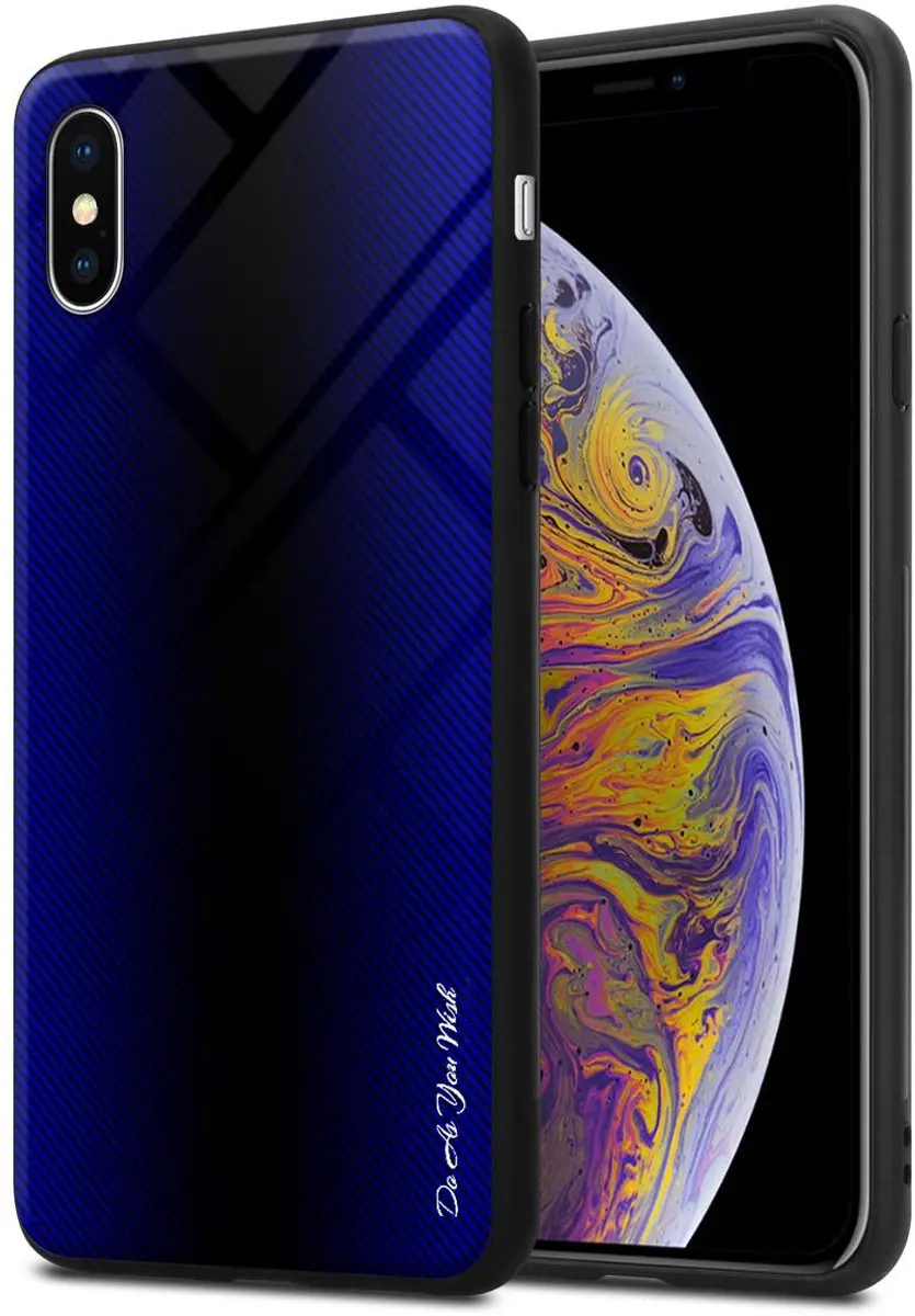 Cadorabo Hoesje geschikt voor Apple iPhone XS MAX in KOBALT PAARS