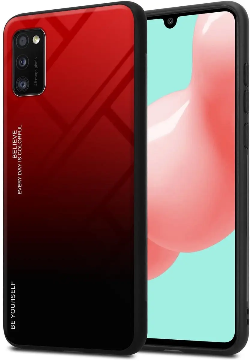Cadorabo Hoesje geschikt voor Samsung Galaxy A41 in ROOD