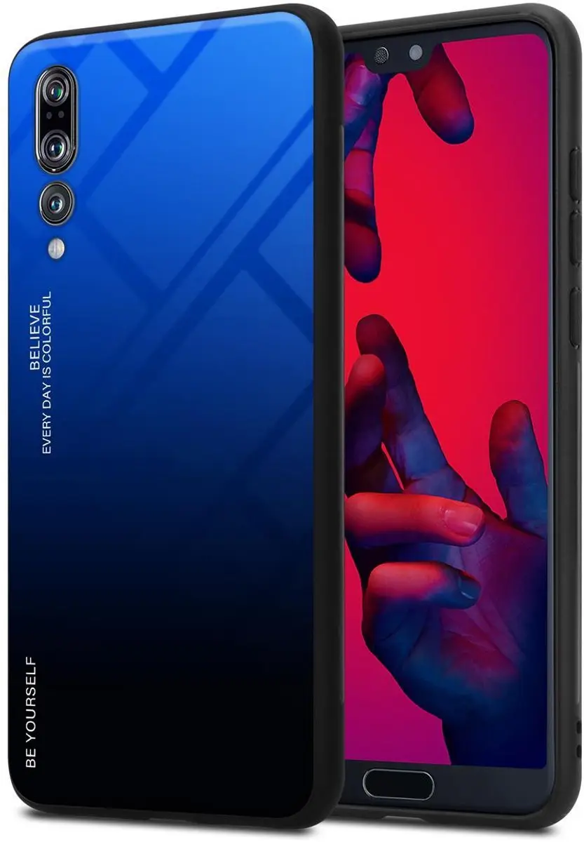 Cadorabo Hoesje geschikt voor Huawei P20 PRO / P20 PLUS in BLAUW