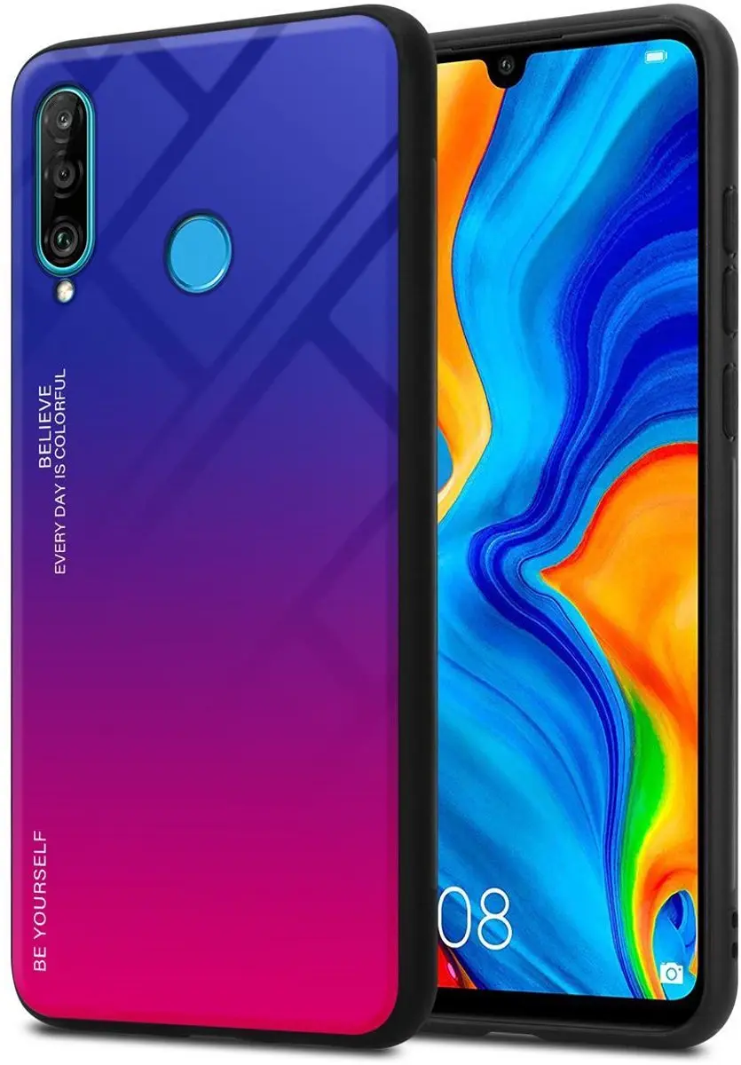 Cadorabo Hoesje geschikt voor Huawei P30 LITE in PAARS