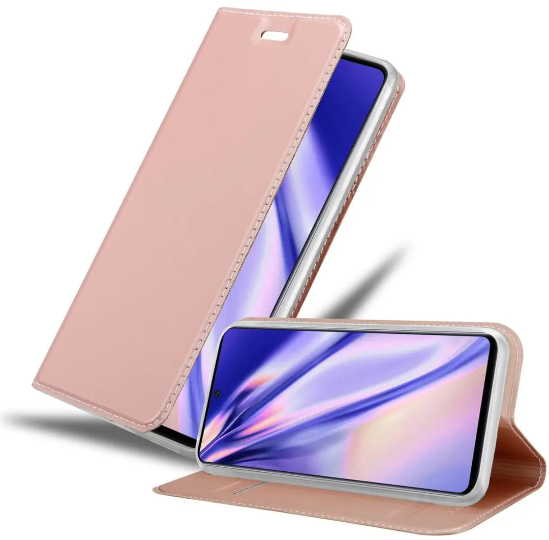 Cadorabo Hoesje geschikt voor Samsung Galaxy A71 5G in CLASSY ROSE GOUD