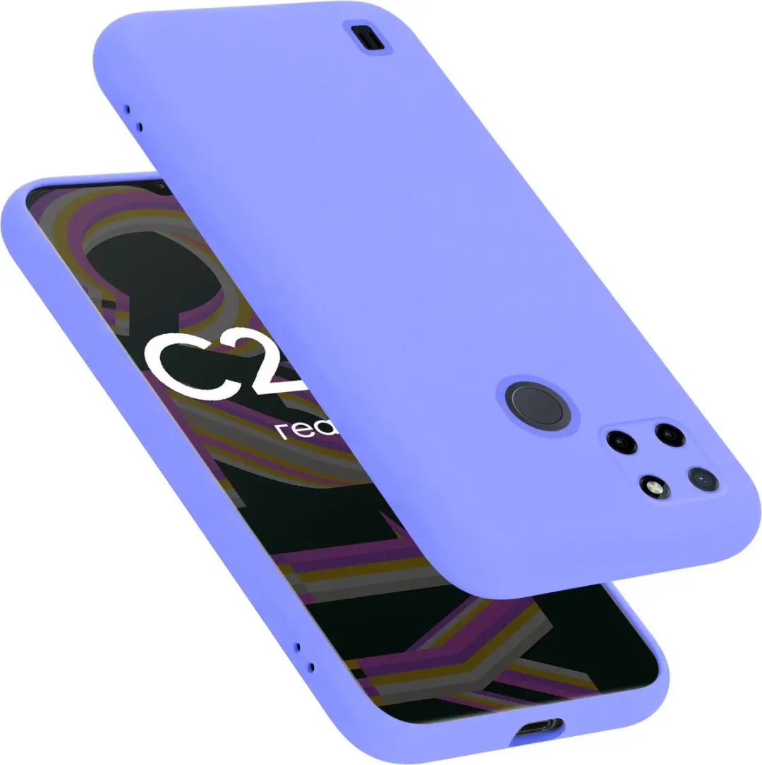 Cadorabo Hoesje geschikt voor Realme C21Y / C25Y in LIQUID LICHT PAARS