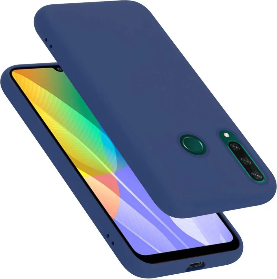 Cadorabo Hoesje geschikt voor Huawei Y6P in LIQUID BLAUW