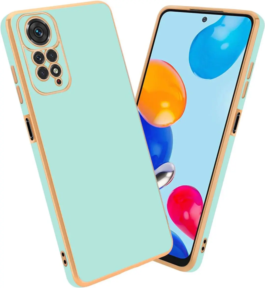 Cadorabo Hoesje geschikt voor Xiaomi RedMi NOTE 11 4G / 11S 4G in Glossy Mintgro