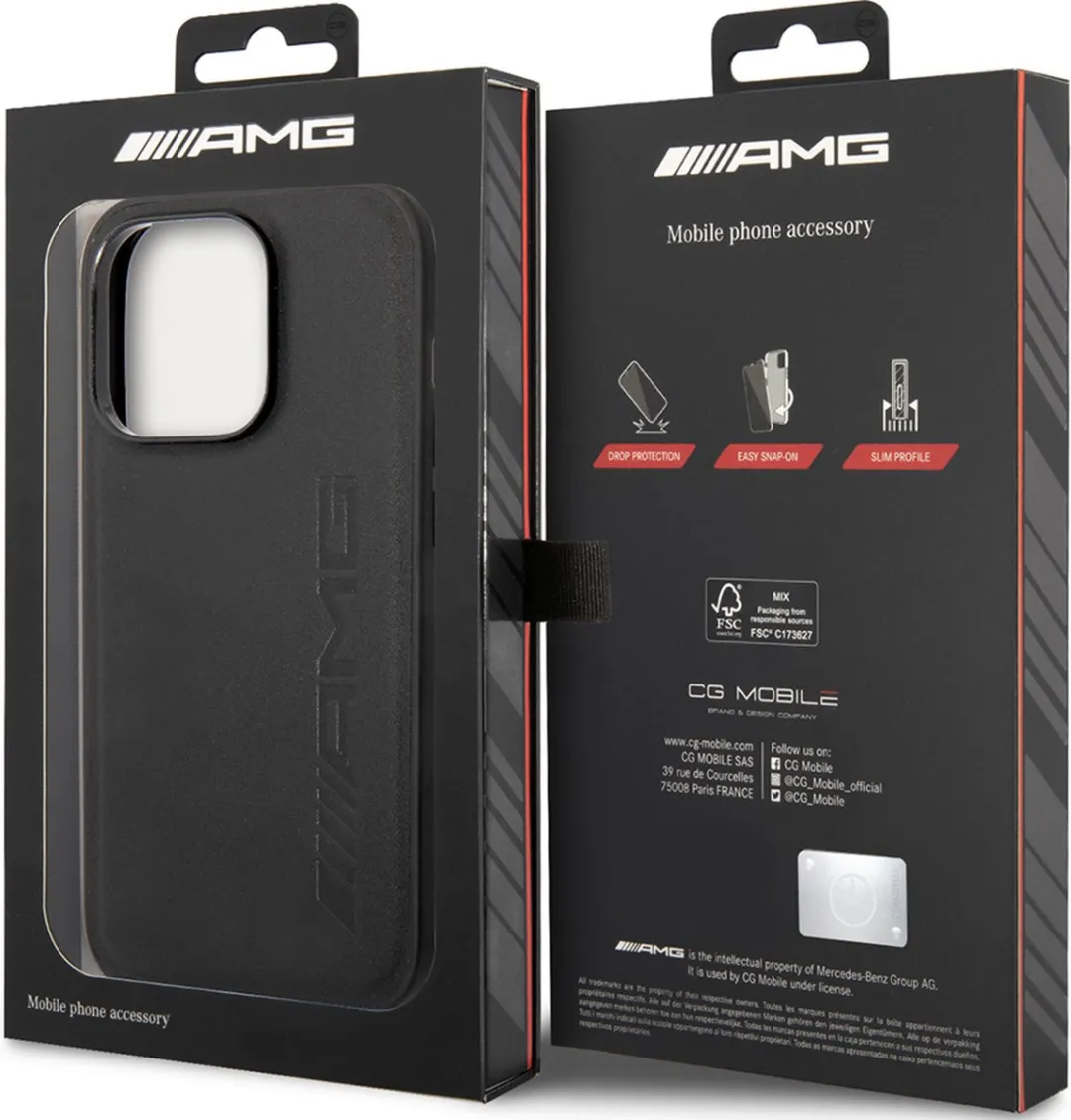 Mercedes-Benz iPhone 14 Pro Max Hoesje - Effen Zwart - afbeelding 6 van 6