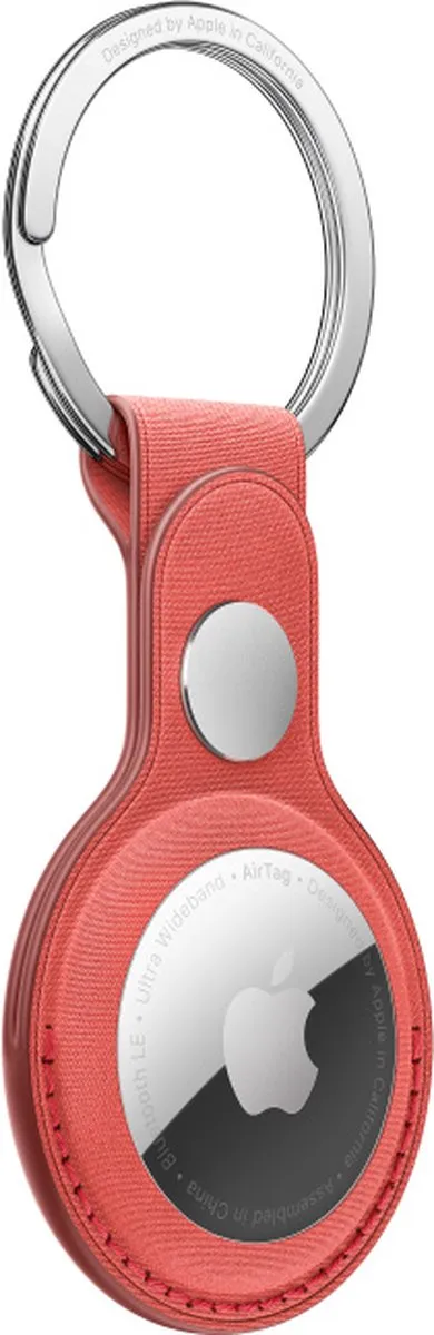 Apple FineWoven Sleutelhanger - AirTag - Coral