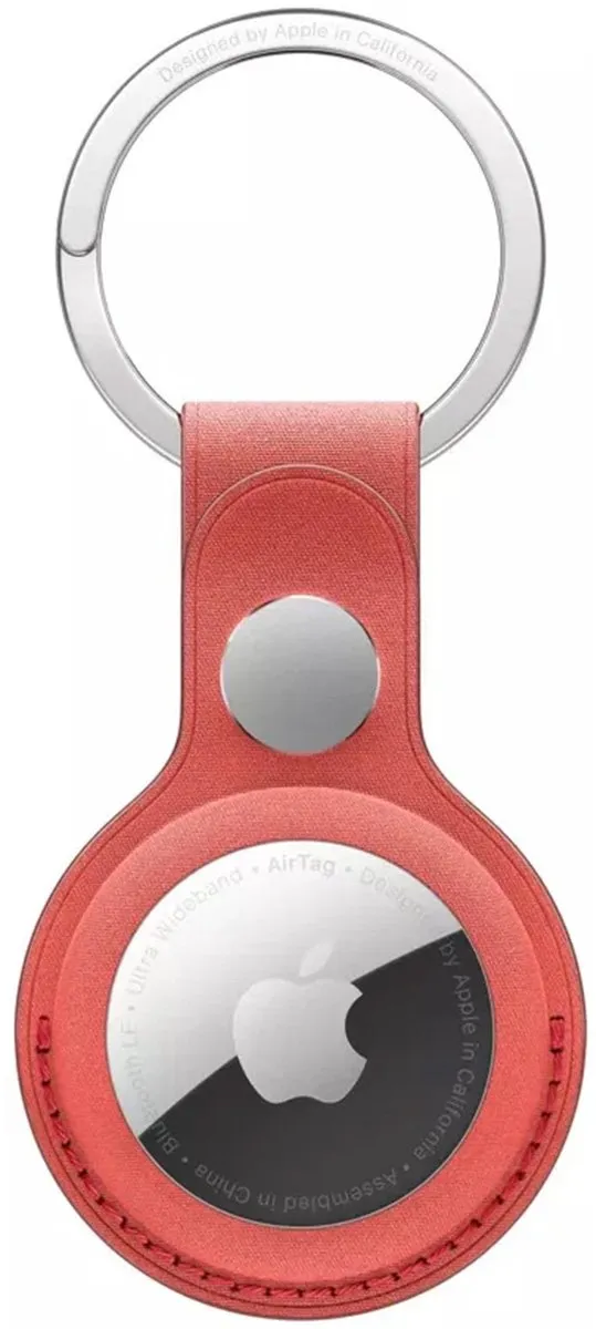 Apple FineWoven Sleutelhanger - AirTag - Coral