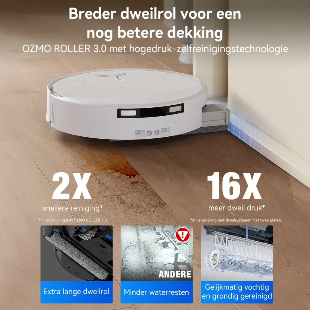 Ecovacs Deebot T90 OMNI Robotstofzuiger - 30.000 Pa Wit