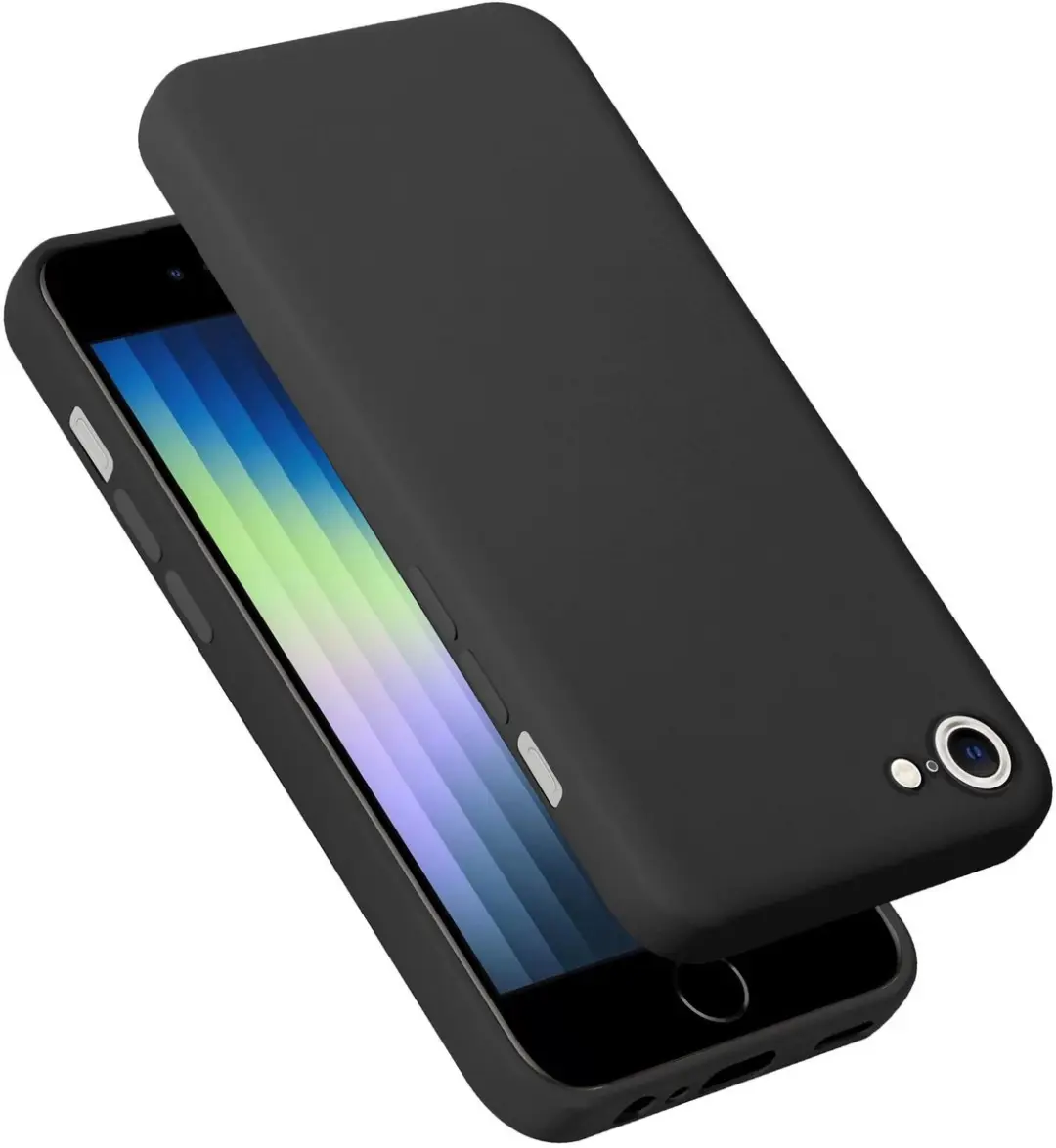 Cadorabo Hoesje geschikt voor iPhone SE4 in LIQUID ZWART