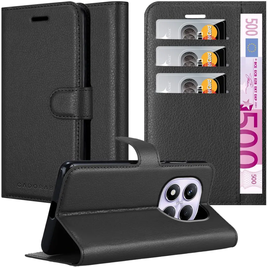 Cadorabo Hoesje geschikt voor Xiaomi RedMi Note 14 Pro 4G in PHANTOM ZWART