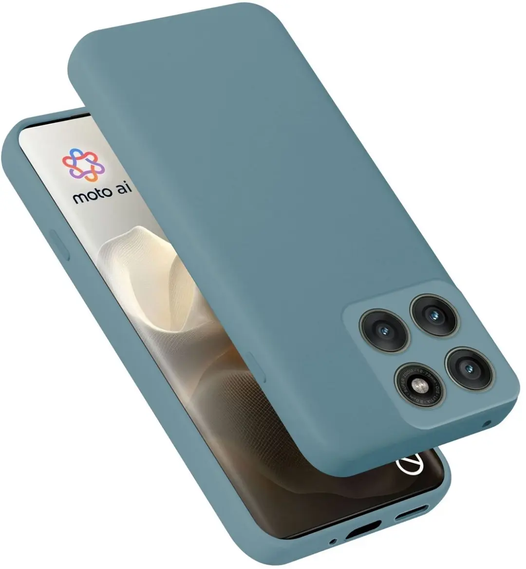 Cadorabo Hoesje geschikt voor Motorola Moto Edge 60 Pro Case in Liquid Groen Bes