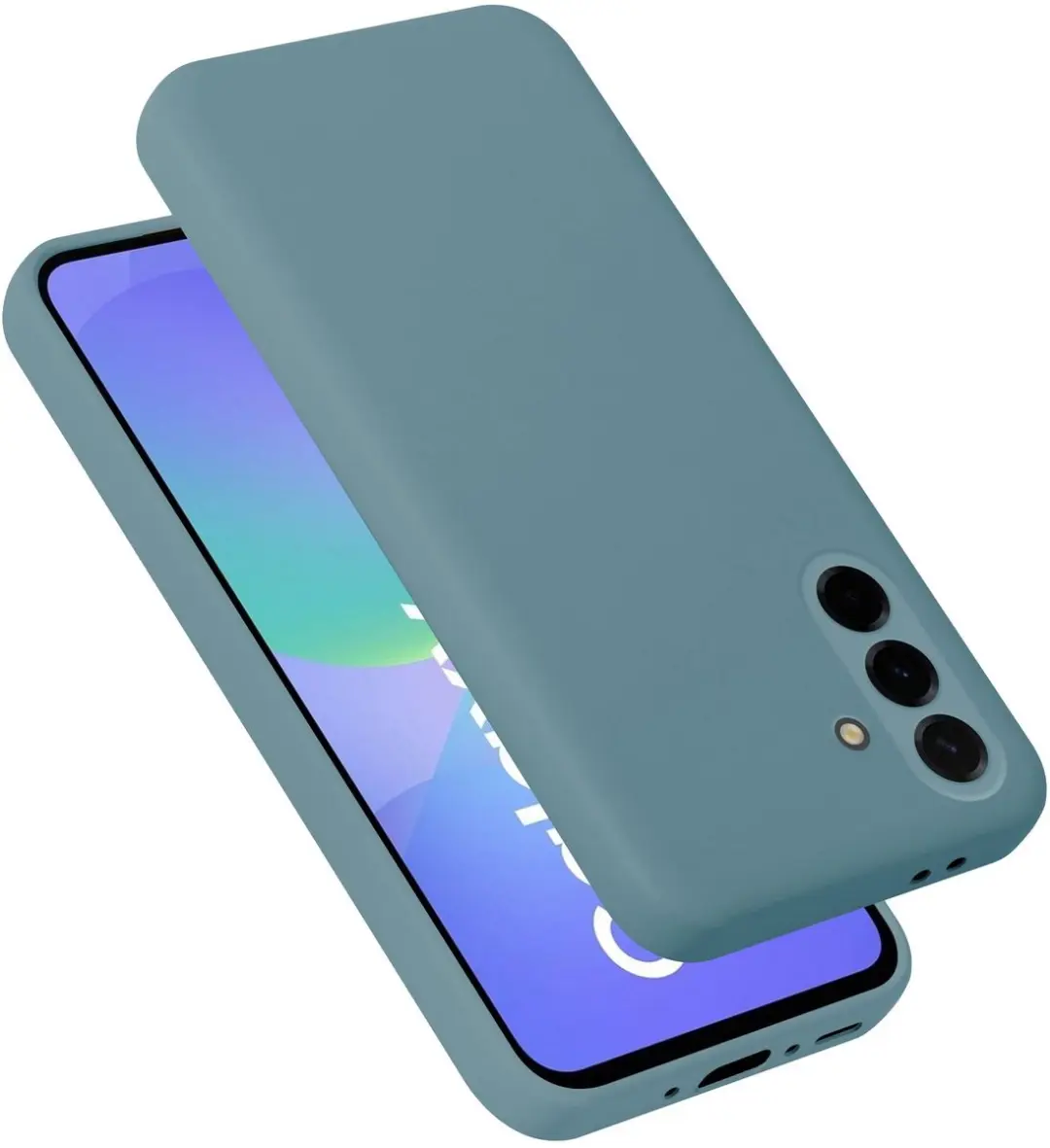 Cadorabo Hoesje geschikt voor Samsung Galaxy A36 Case in Liquid Groen Beschermho